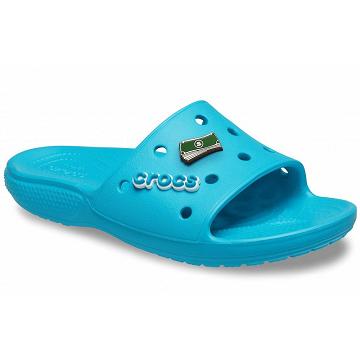 Crocs Classic Slide Men's Sandals Blue | Australia 1254YXFU